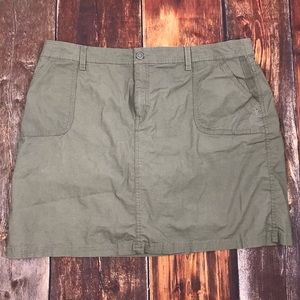 Plus Sz cargo green Skort skirt tennis walking
